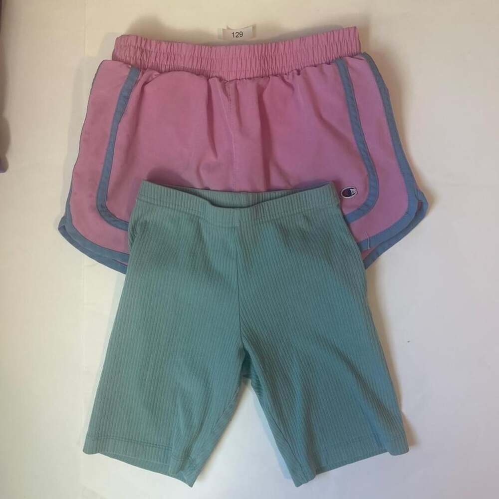 Champion Shorts Bundle Size S (7/8) Pink Athletic Blue Bike Shorts